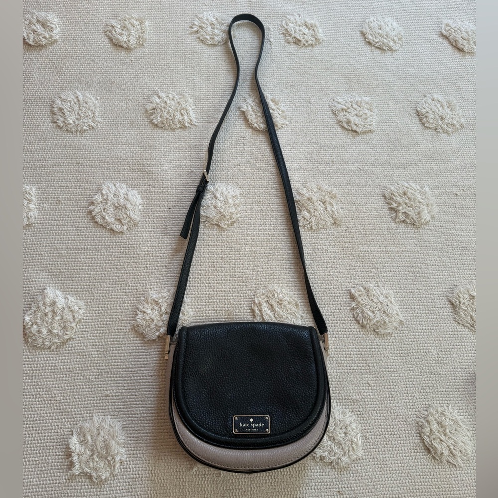 Kate Spade Elegant Black and Cream Crossbody